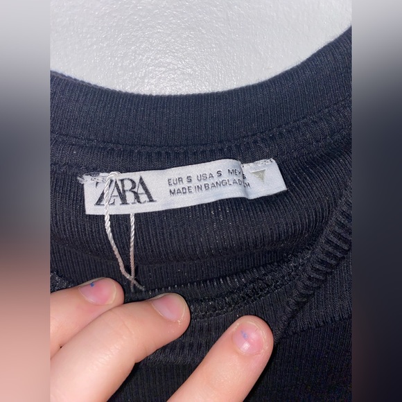 Black Teeshirt Bodysuit from ZARA - Picture 3 of 3